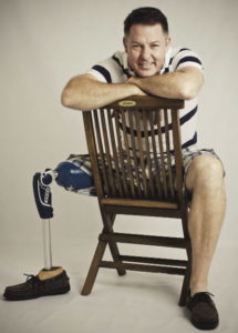 Glenn-Douglas Haig sitting on a chair